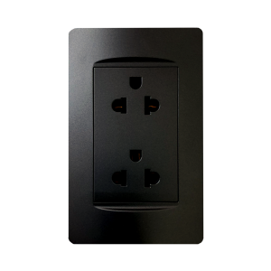 Akari Universal Duplex Outlet with Grounding (AWD-Z8201(B))