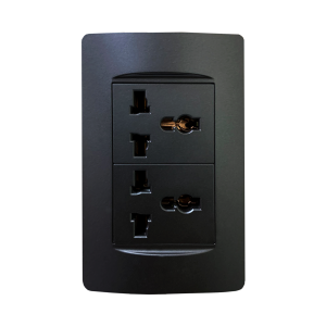 Akari 2 Gang Multi-Purpose Outlet (AWD-Z8204(B)